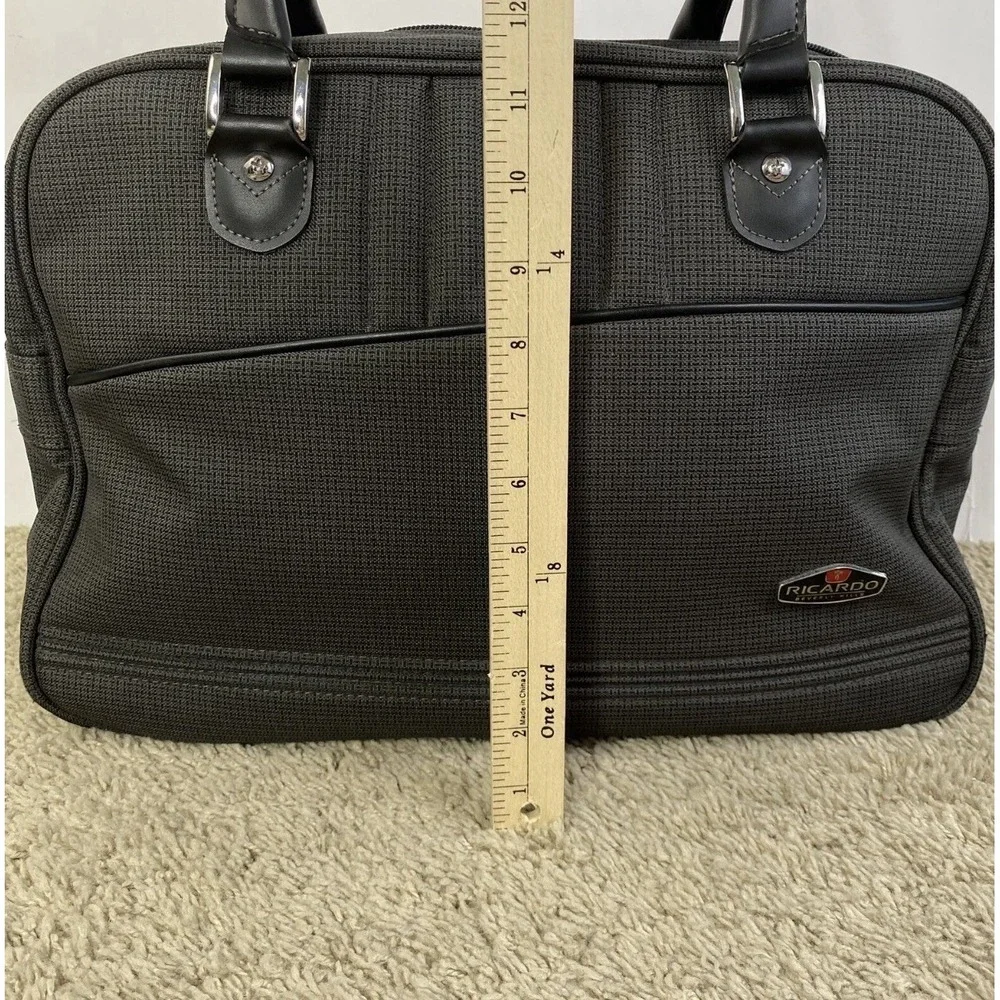 RICARDO Beverly Hills Carry-On Suitcase Satchel‎ Bag Weekender Travel Dark Gray